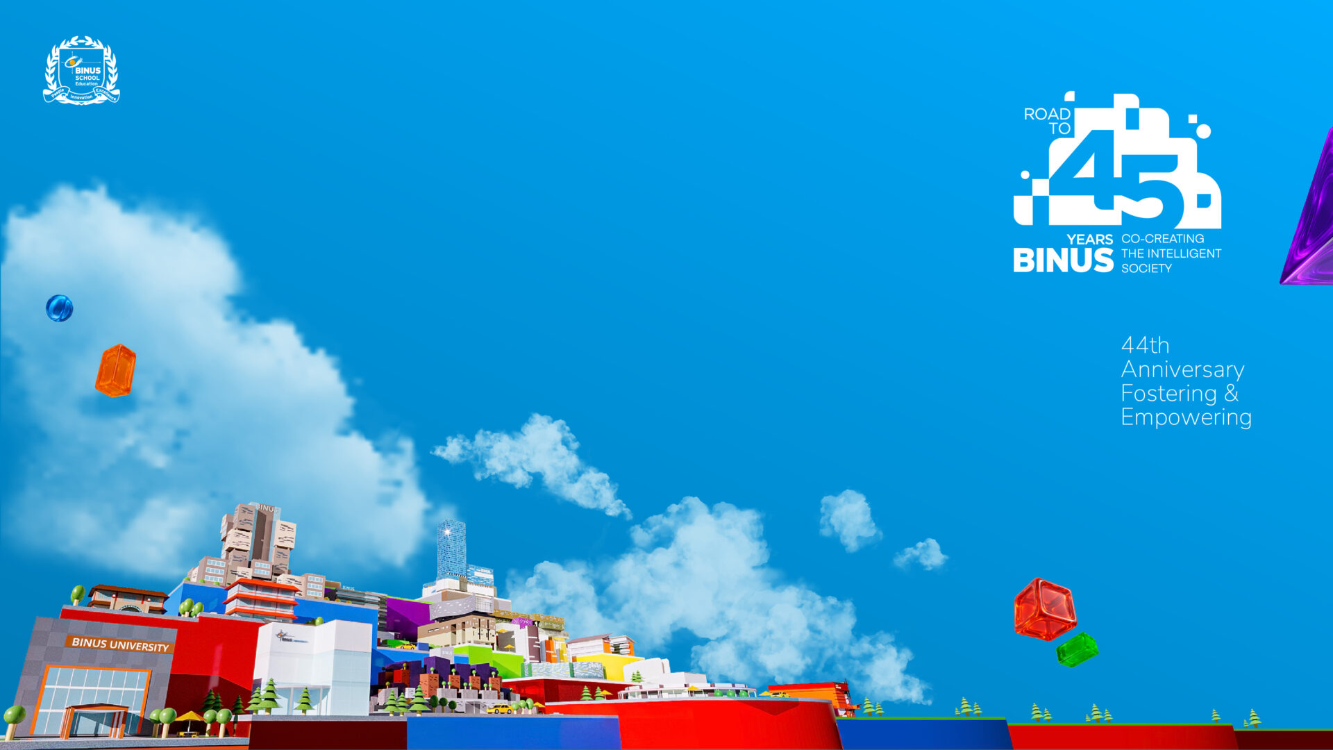 Wallpaper – Road to BINUS School 45 Blue