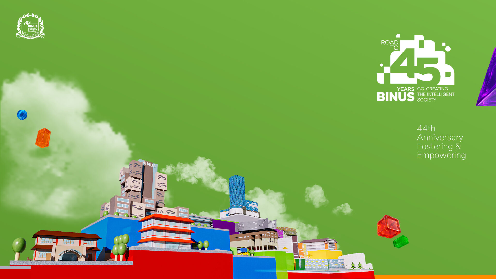 Wallpaper – Road to BINUS School 45 Green