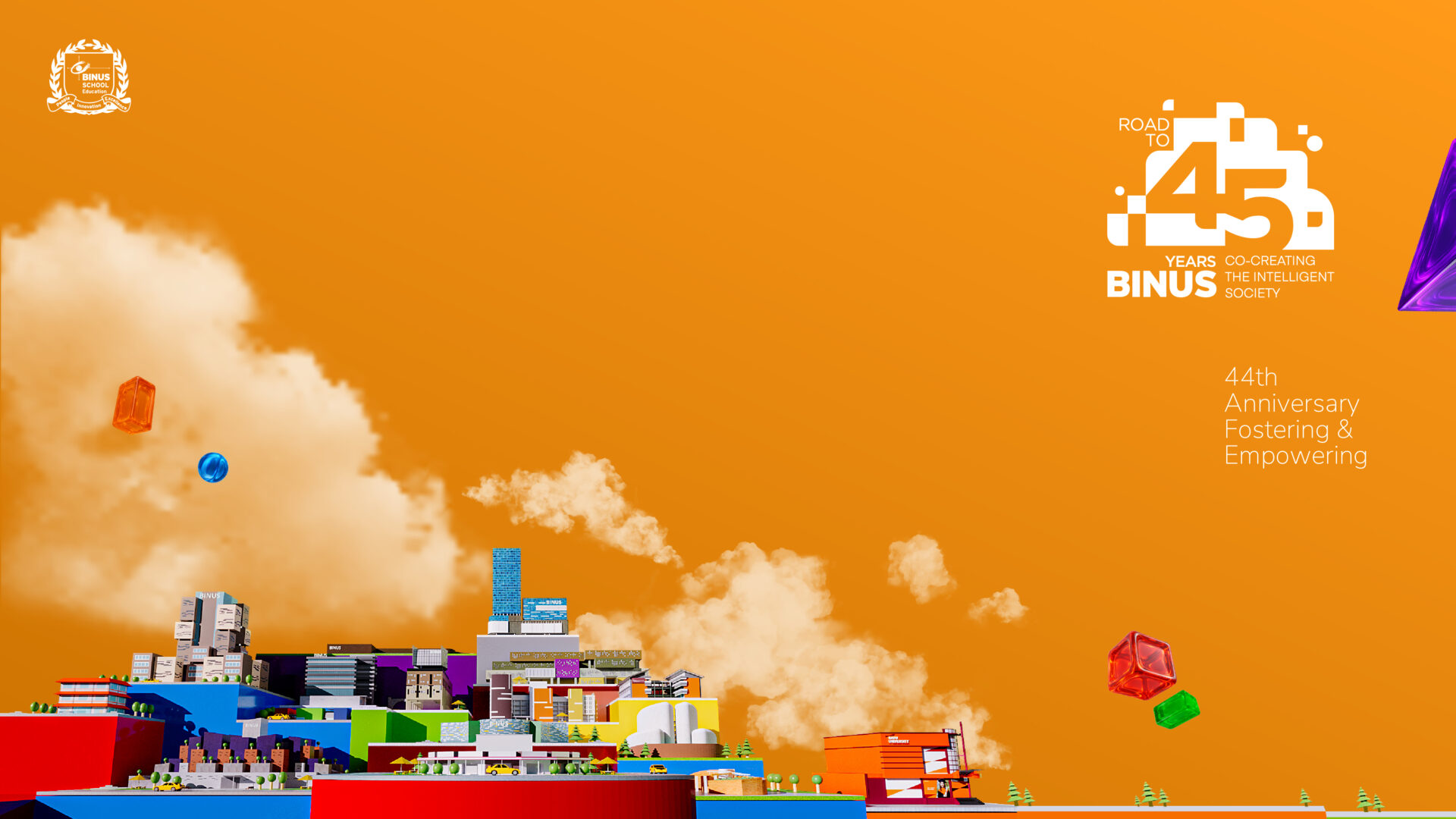 Wallpaper – Road to BINUS School 45 Orange