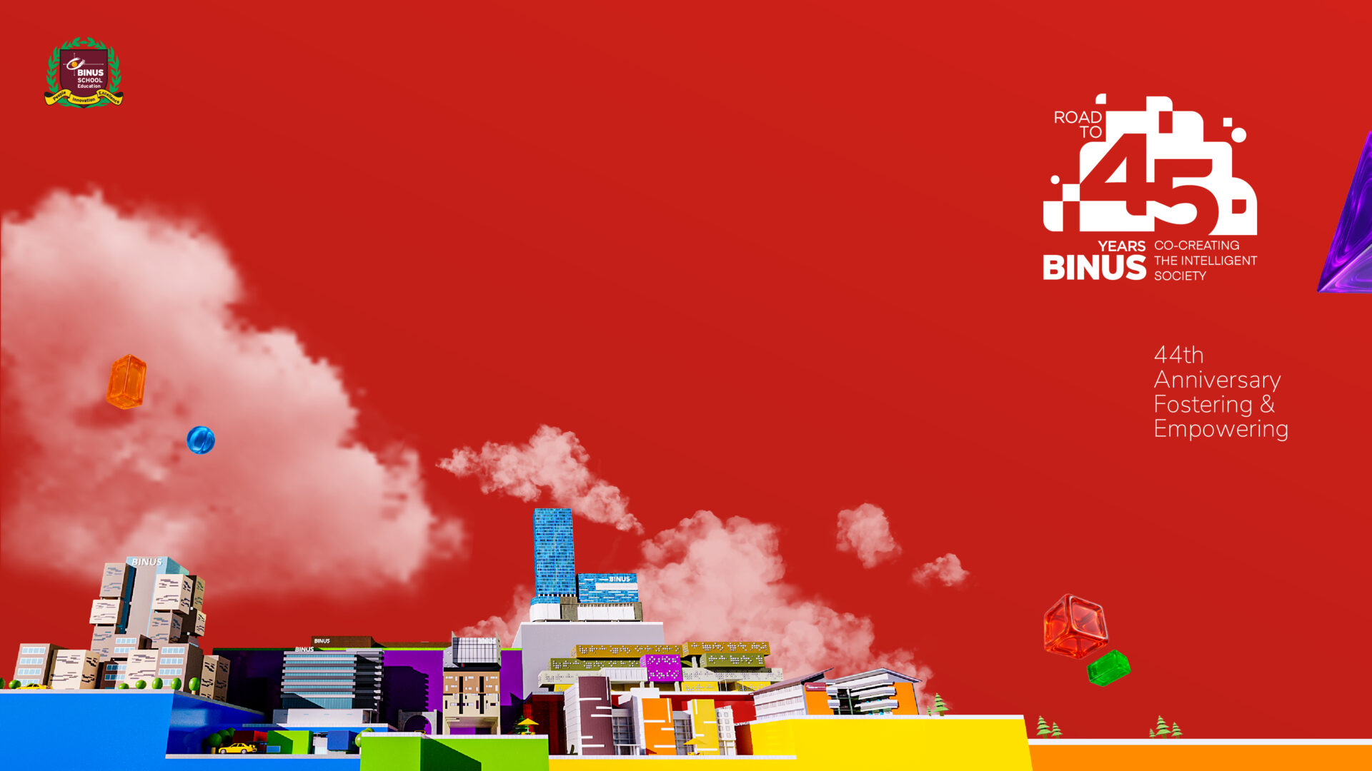 Wallpaper – Road to BINUS School 45 Red