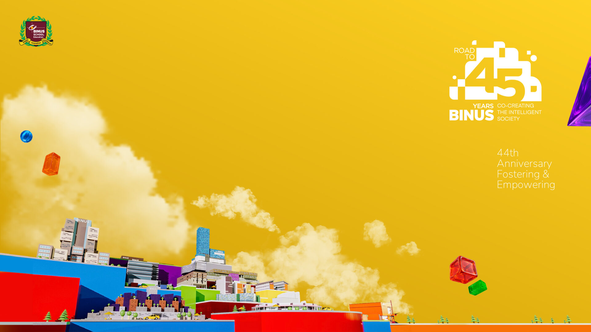 Wallpaper – Road to BINUS School 45 Yellow