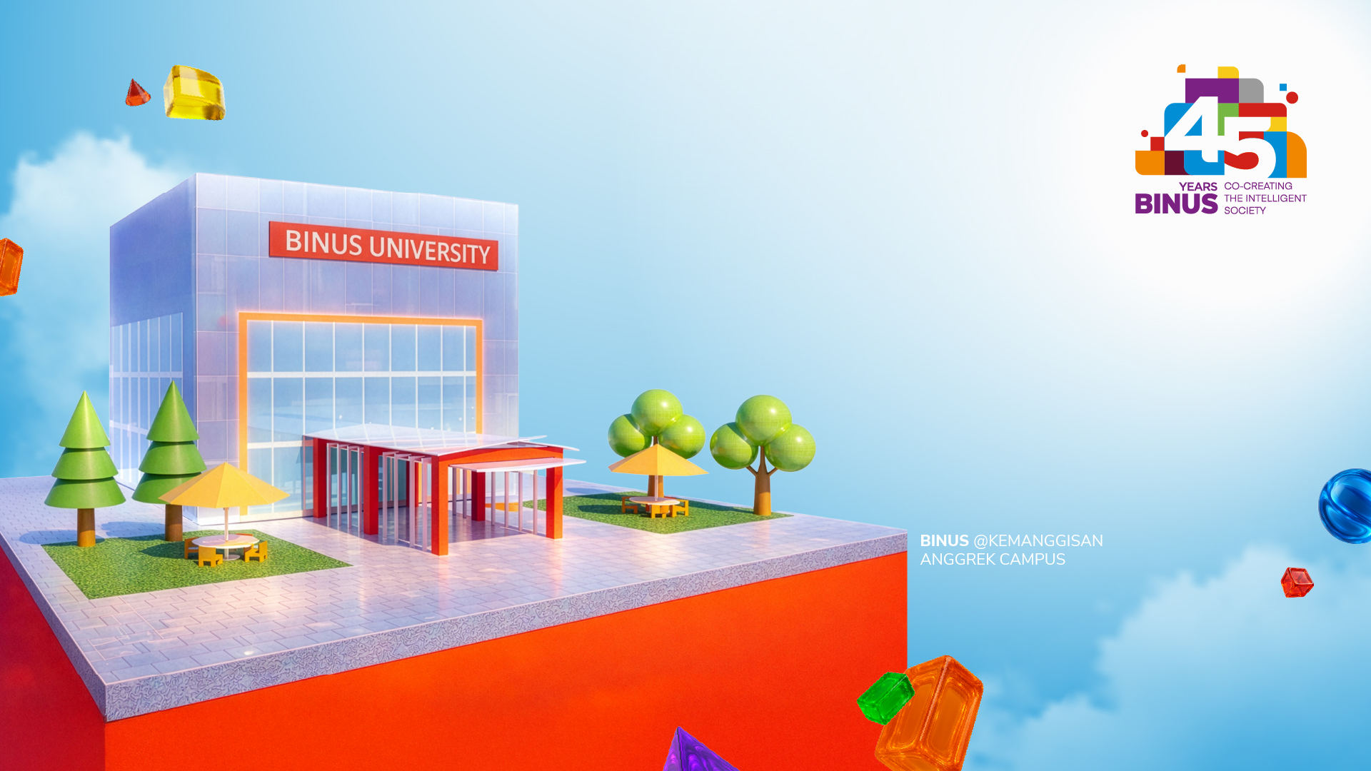 Wallpaper BINUS @Kemanggisan Anggrek Campus