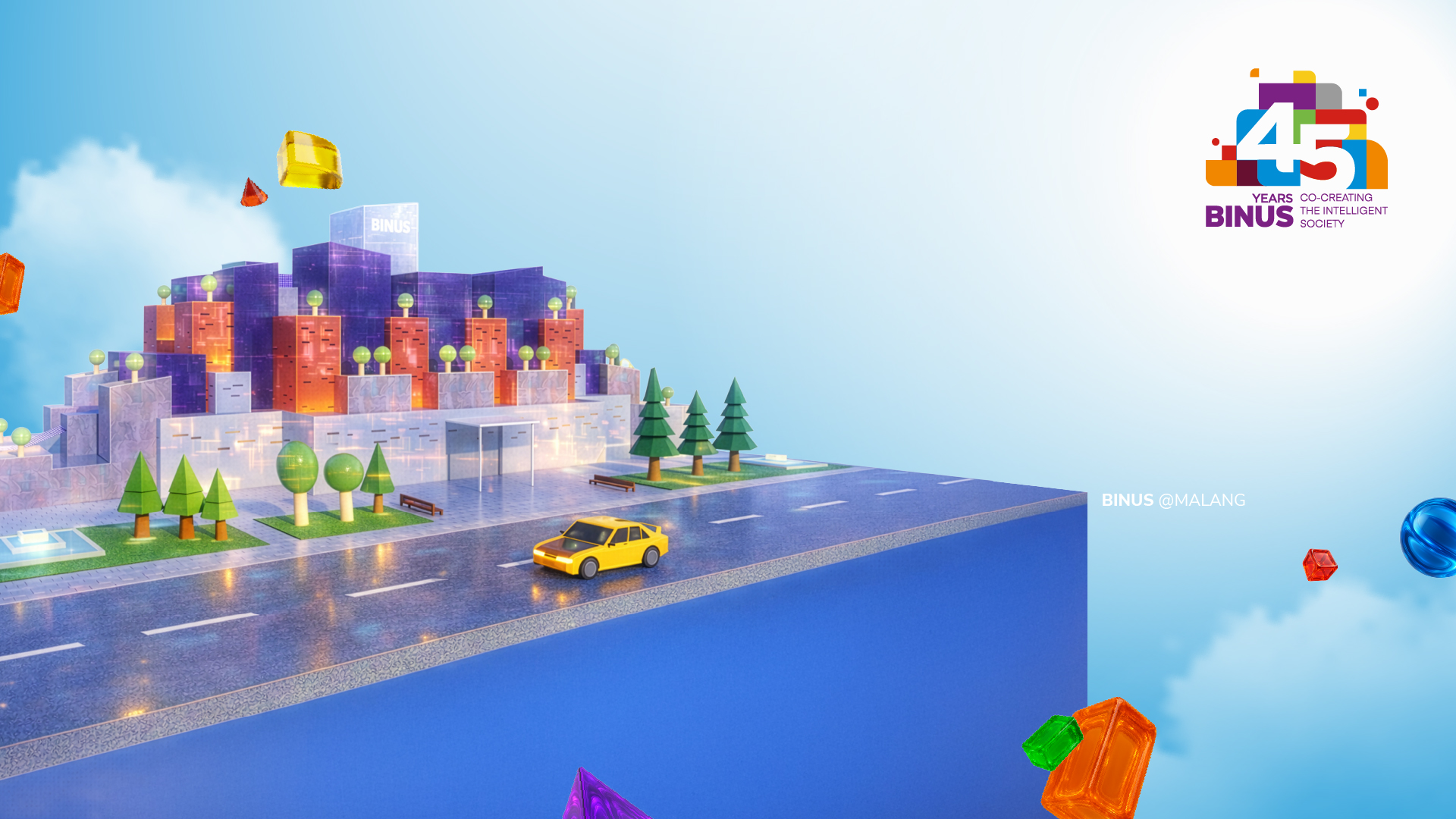 Wallpaper BINUS @Malang