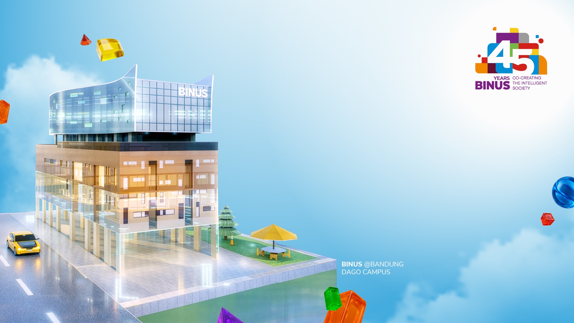 Wallpaper BINUS @Bandung Dago Campus