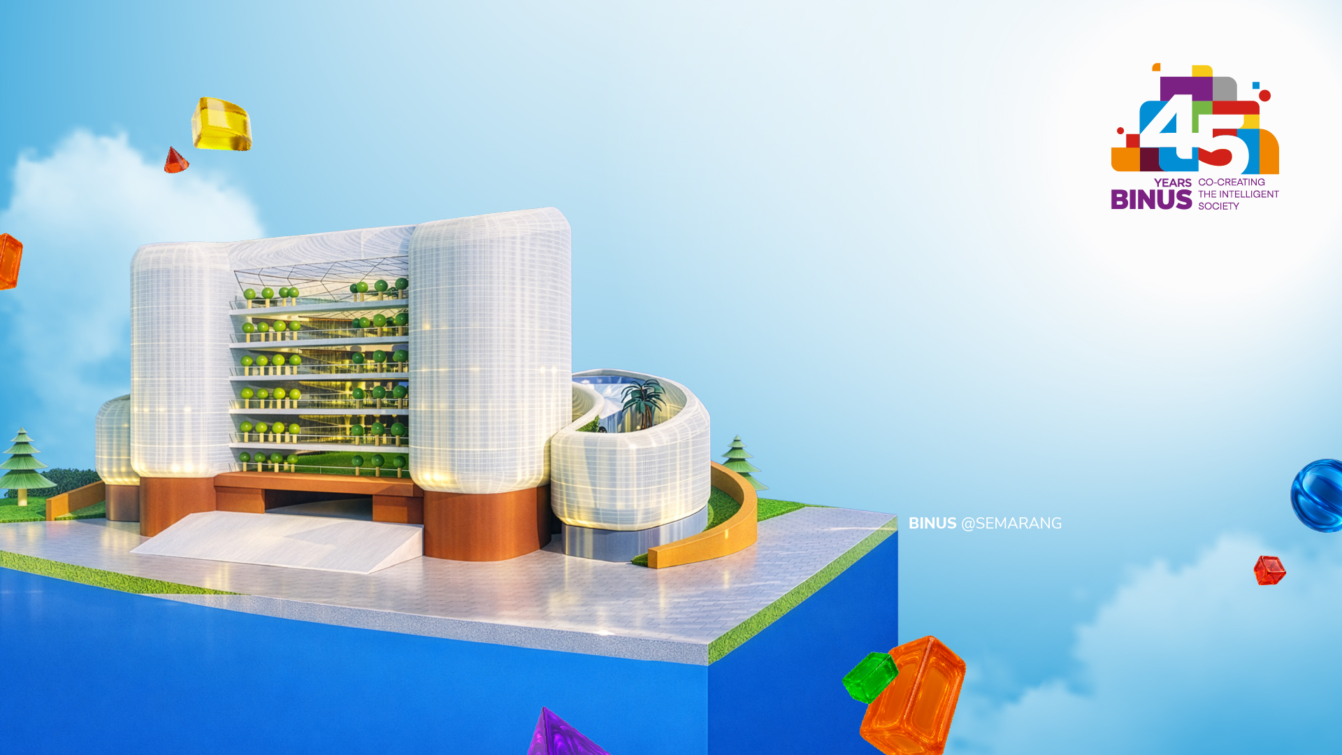 Wallpaper BINUS @Semarang